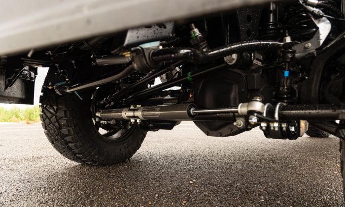 ReadyLIFT 4" Coil Spring Lift Kit with Falcon 3.3 Front/Rear Shocks, Radius Arms, Dual Steering Stabilizer, and Front Track Bar Bracket for 2023-2026 Ford F-250 Super Duty/F-350 Super Duty - Recon Recovery