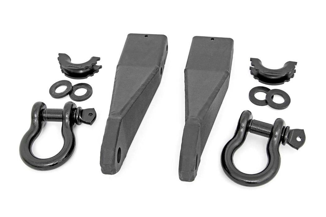 Rough Country Tow Hook Brackets for 2020 - 2026 GMC Sierra 2500 HD - Recon Recovery