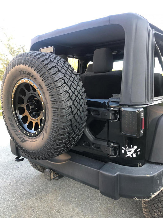 Smittybilt HD Oversize Tire Carrier Swing Out for 2007 - 2018 Jeep Wrangler JK - Recon Recovery