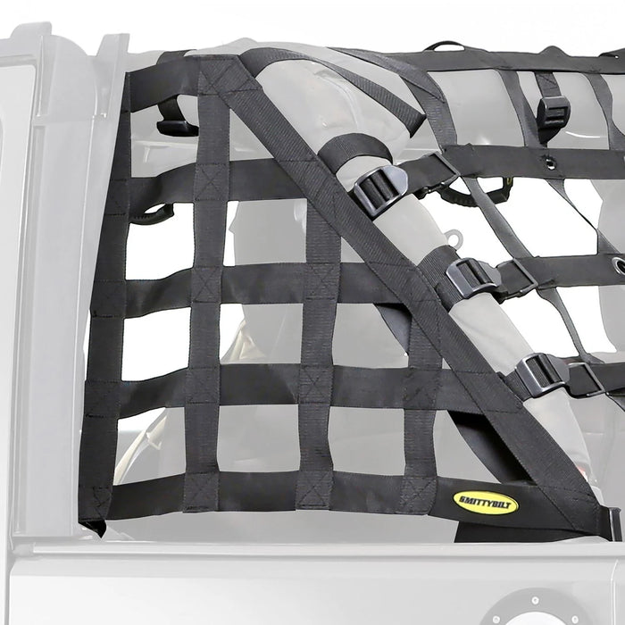 Smittybilt HD Black Cargo Web Trail Net For 2007-2018 Wrangler JK 2 Door - Recon Recovery - Recon Recovery