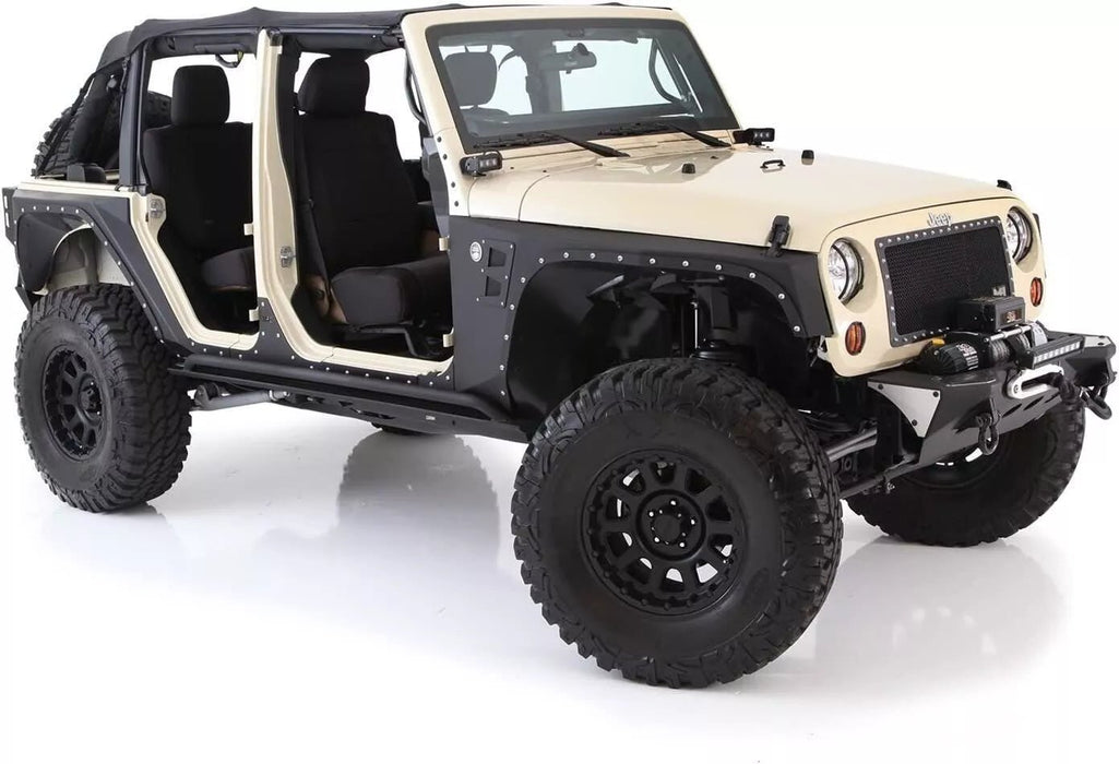 Smittybilt XRC Gen 1 Rear Fender Flares for 2008 - 2018 Wrangler JK (Pair) - Recon Recovery - Recon Recovery