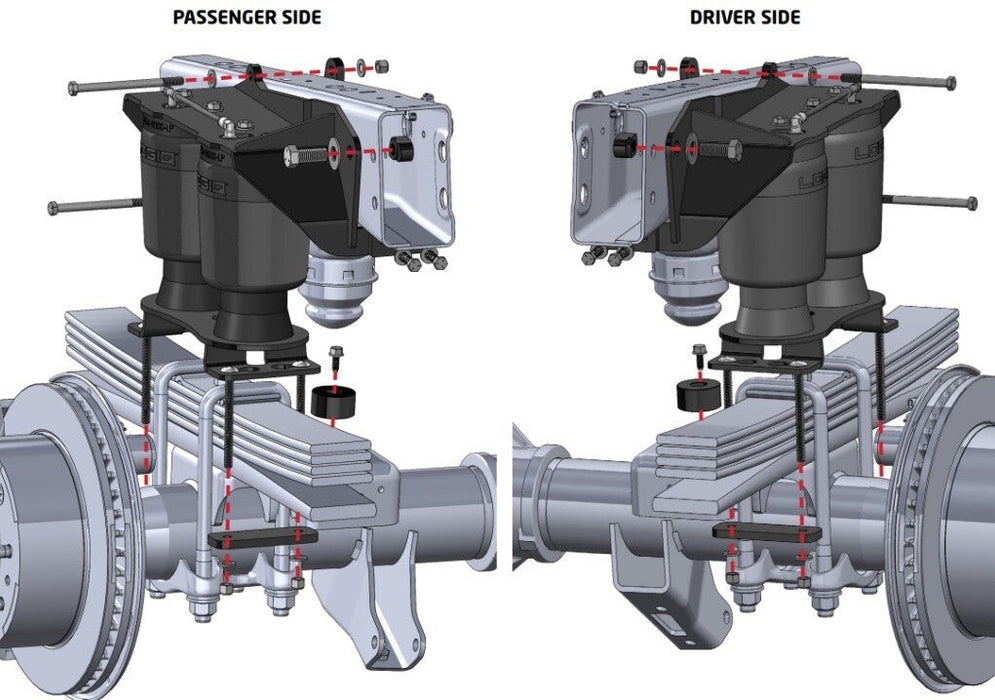 LOGIQ ReadyAir Load Leveling Air Bag Kit for 2020 - 2026 GM Silverado & Sierra 2500 3500 - Recon Recovery - Recon Recovery