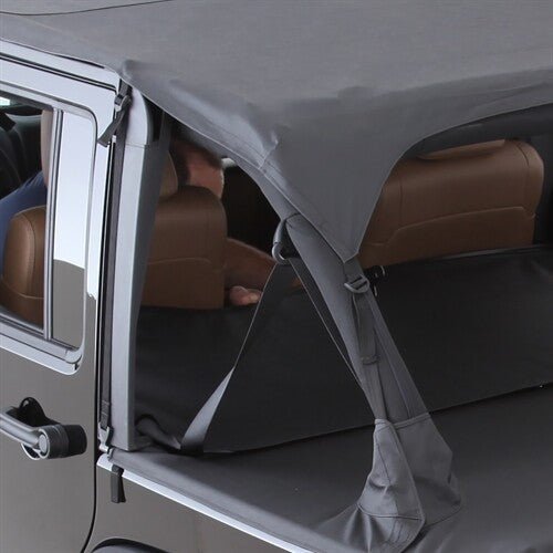 Smittybilt Extended Bikini Top Black Diamond For 2010 - 2018 Jeep Wrangler JK 4 Door - Recon Recovery - Recon Recovery