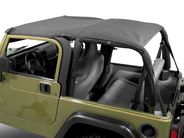 Smittybilt Extended Bikini Top Black Diamond For 1997 - 2006 Jeep Wrangler TJ - Recon Recovery - Recon Recovery