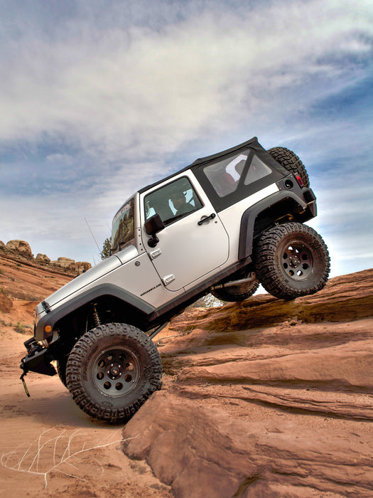 Smittybilt OEM Replacement Soft Top For 2010 - 2018 Jeep Wrangler JK 2Dr - Black Diamond - Recon Recovery