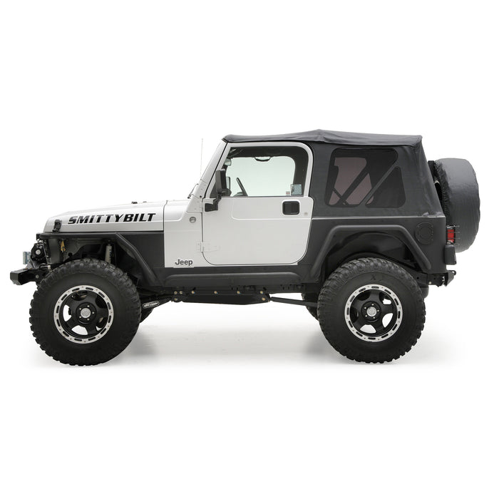 Smittybilt OEM Replacement Soft Top For 1997 - 2006 Jeep Wrangler TJ - Black - Recon Recovery