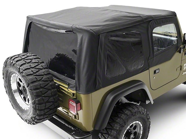Smittybilt OEM Style Replacement Soft Top w/ Door Skins For 1997 - 2006 Jeep Wrangler TJ - Black - Recon Recovery