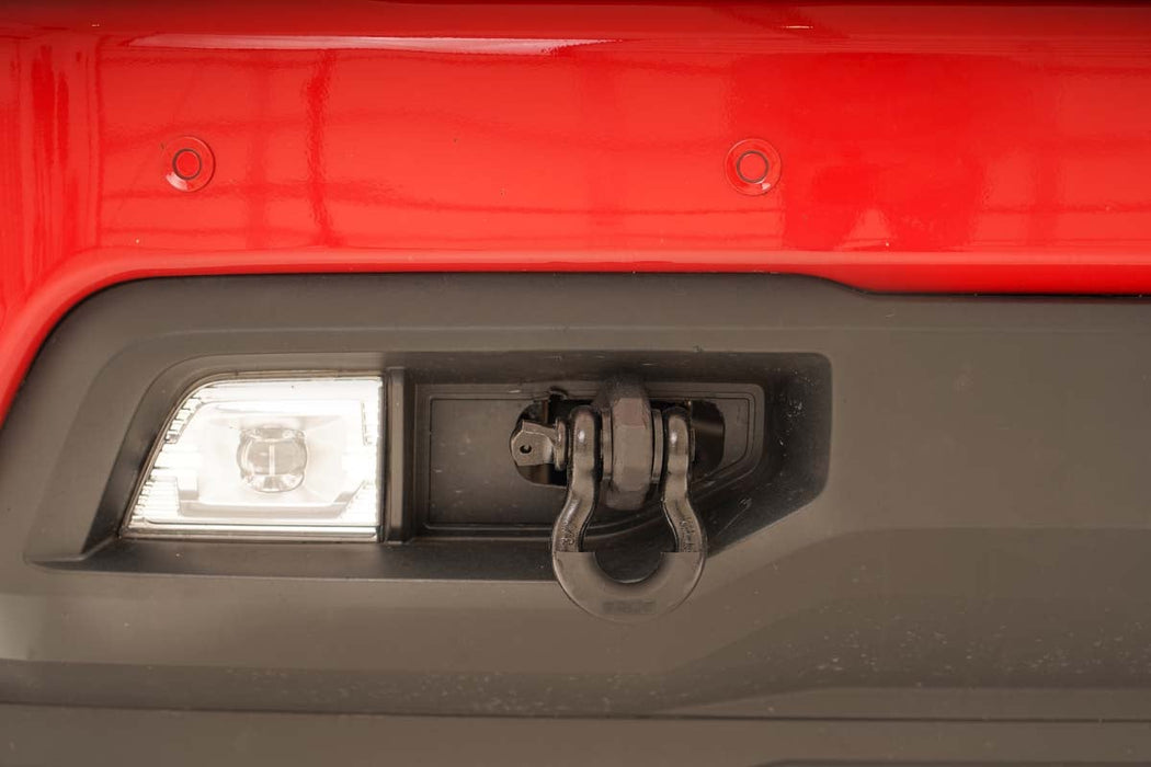 Rough Country Tow Hook Brackets for 2019 - 2022 Chevy Silverado 1500 - Recon Recovery