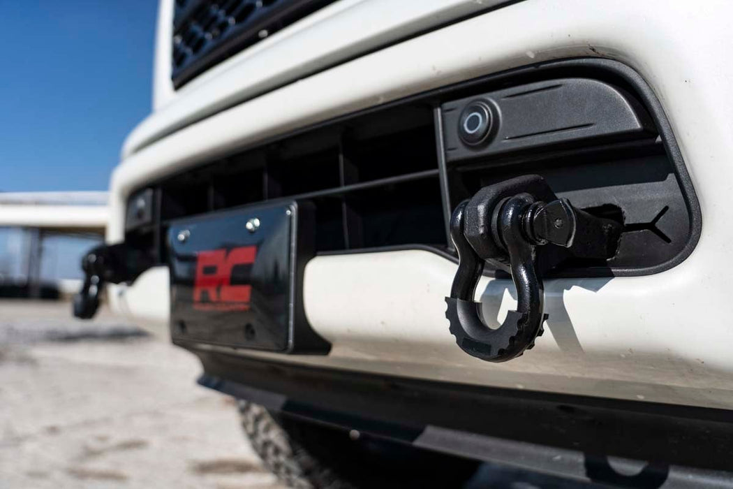 Rough Country Tow Hook Brackets for 2017 - 2024 Nissan Titan - Recon Recovery