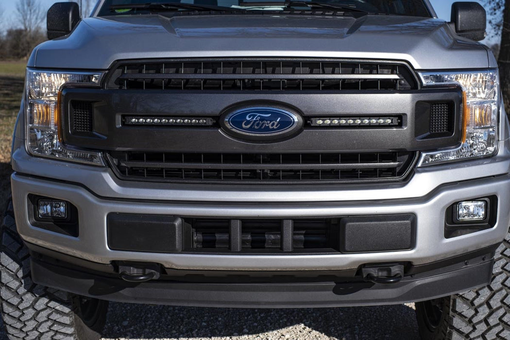 Rough Country Dual 10 inch LED Grille Kit for 2018-2020 F-150 XLT - Recon Recovery