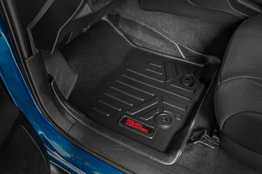 Rough Country Floor Mats | Front & Rear | Extended Cab | Silverado Sierra 1500/2500HD/3500HD 2WD/4WD ( 2014 - 2019) - Recon Recovery