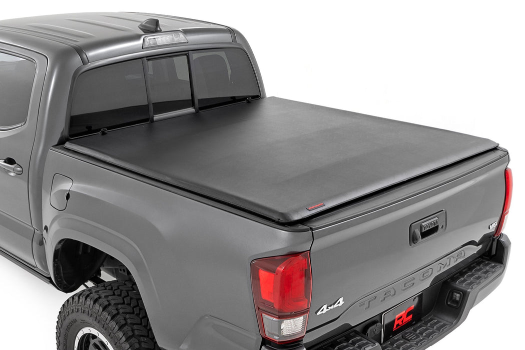 Rough Country 42716501 Soft Roll Up Tonneau Cover for 2016-2023 Toyota Tacoma (5' Bed)