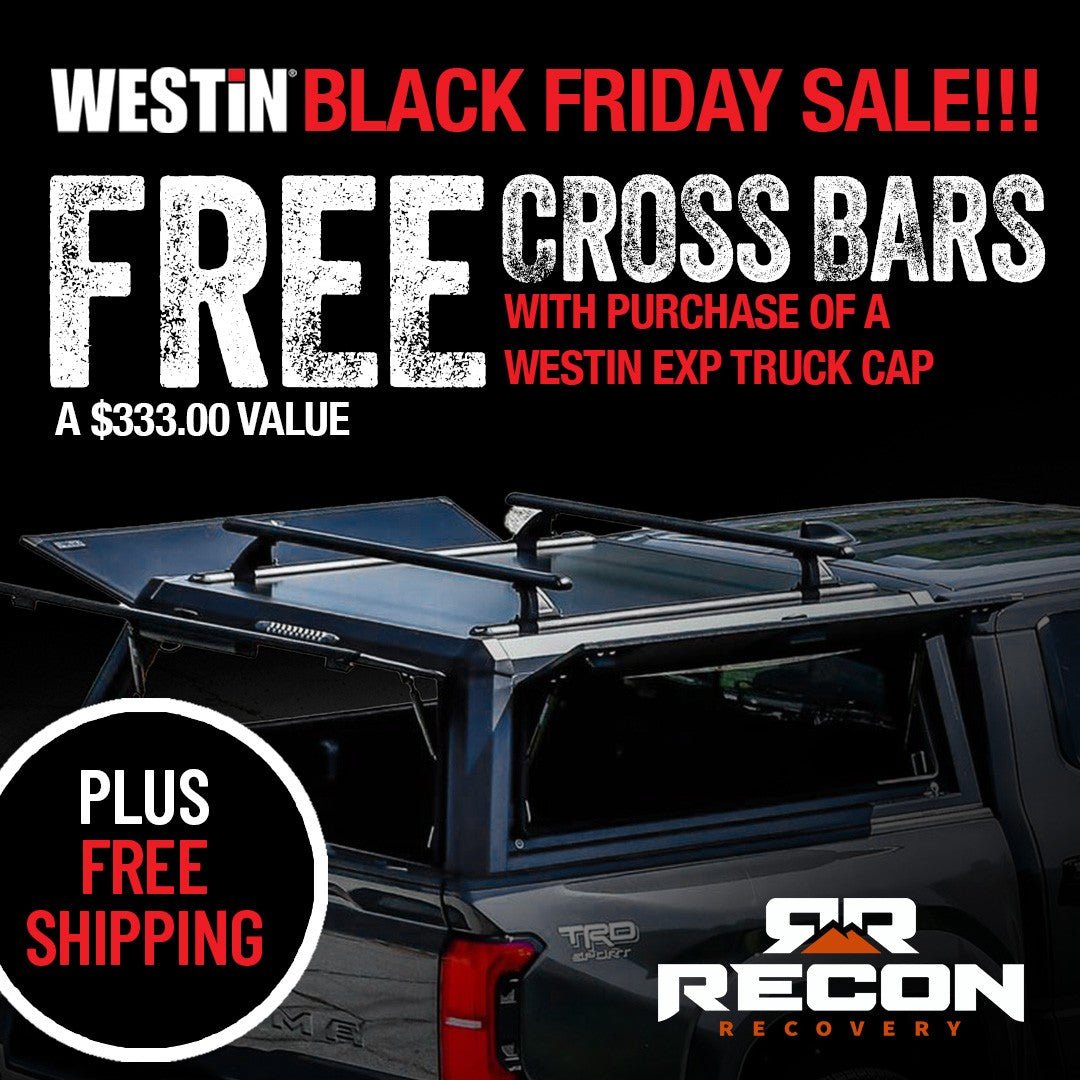 Westin Automotive EXP Aluminum Bed Cap for 2022 - 2026 Toyota Tundra CrewMax 5.5' Bed - Recon Recovery - Recon Recovery