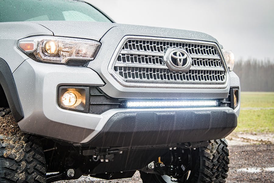 Rough Country Black Series LED Light Bar for 2016-2023 Toyota Tacoma - 30 in.