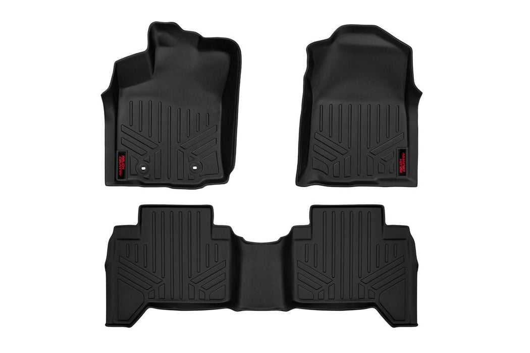 Rough Country Floor Mats | Front & Rear | Extended Cab | Silverado Sierra 1500/2500HD/3500HD 2WD/4WD ( 2014 - 2019) - Recon Recovery