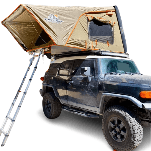 Tuff Stuff Overland ALPHA Hard Shell Rooftop Tent 2 - 3 Person (Black) - Recon Recovery - Recon Recovery