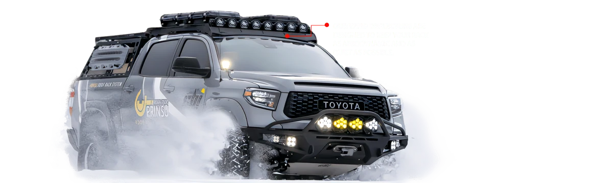 Prinsu Roof Rack for 2019-2024 Ford Ranger Raptor Crew Cab- Black Powd ...