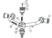 ReadyLIFT Stock/Leveling & Big Lifts Upper Control Arms-New Bushings & High Angle Ball Joint for 2022-2026 Toyota Tundra - Recon Recovery