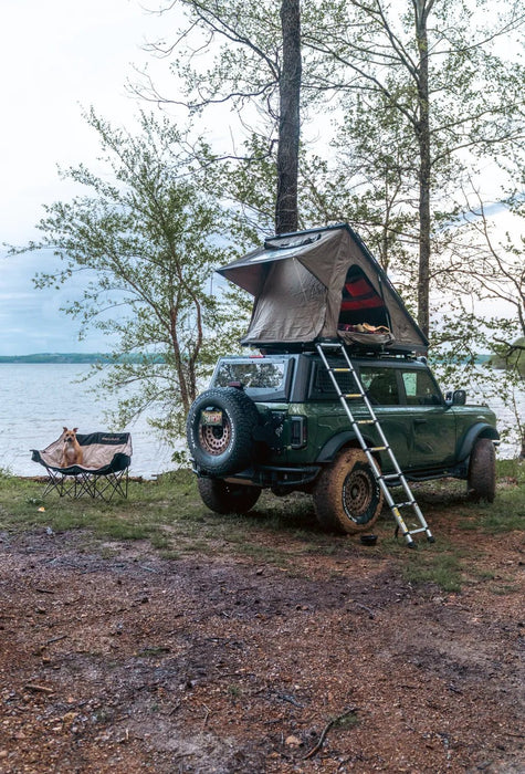 inspired roof top tent Inspired Overland Carbonlite Carbon Fiber Rooftop Tent V2 + Gift- Recon Recovery