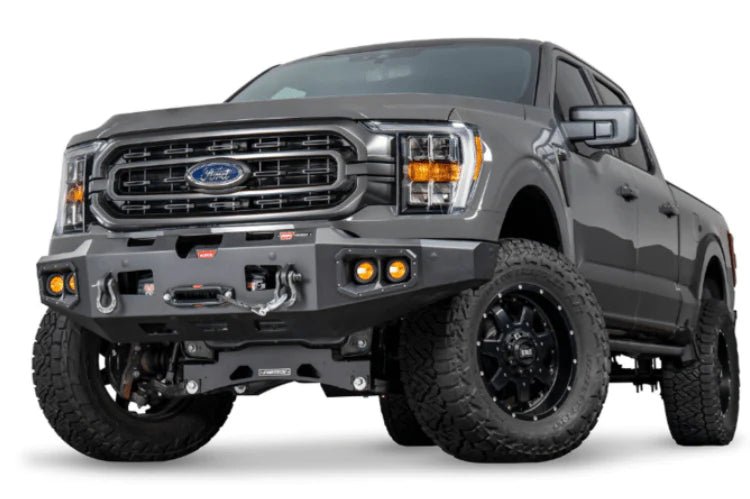 WARN Ascent Front Bumper | 2021 - 2023 Ford F - 150 | Winch Ready - Recon Recovery