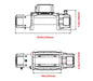 OPENROAD 12,000lbs Wireless Electric Winch with Synthetic Rope - IP68 Rated - Recon Recovery