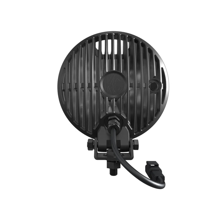 KC Hilites 6" SlimLite LED 50w Spot Beam - Pair with Wireharness - Recon Recovery - Recon Recovery