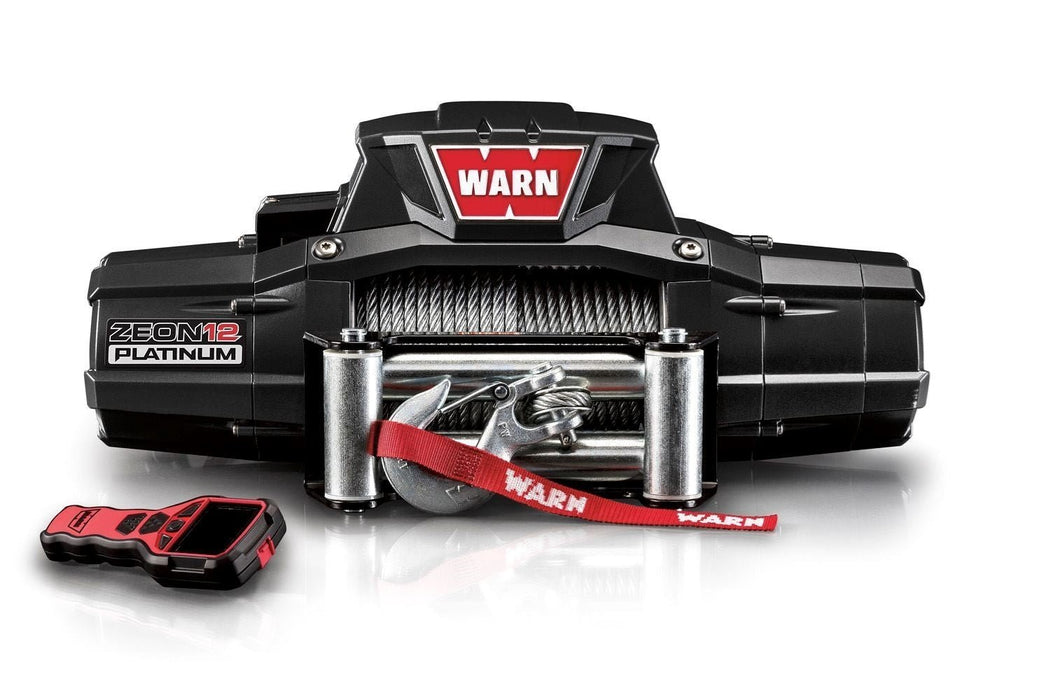 Warn 92820 ZENON 12 PLATINUM Electric Winch - 12,000 lbs. Pull Rating, 80 ft. Steel Line - Recon Recovery