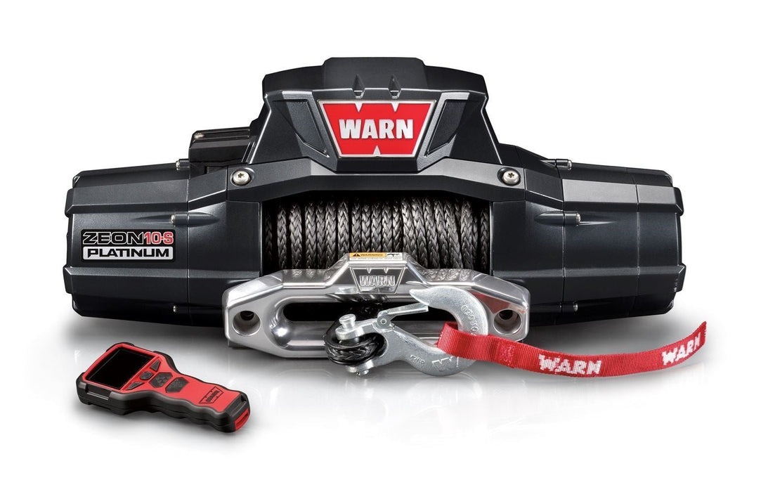 Warn 92815 ZENON 10-S PLATINUM Electric Winch - 10,000 lbs. Pull Rating, 100 ft. Synthetic Line - Recon Recovery