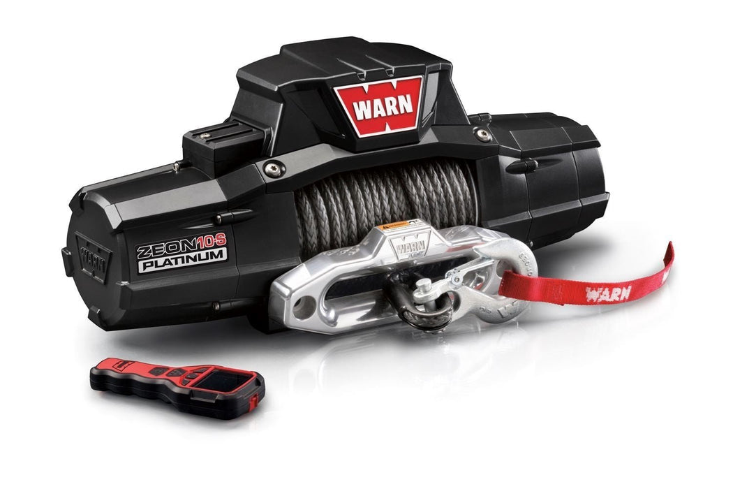 Warn 92815 ZENON 10-S PLATINUM Electric Winch - 10,000 lbs. Pull Rating, 100 ft. Synthetic Line - Recon Recovery