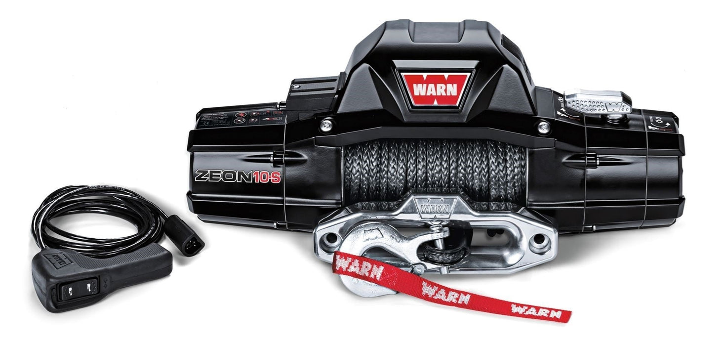 Warn 89611 Zenon 10-S Electric Recovery Winch - 10,000 lbs. 100 ft. Spydura Synthetic Rope - Recon Recovery