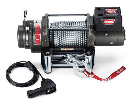 Warn 47801 M15000 Electric Winch - 15,000 lbs. Pull Rating, 90 ft. Steel Line - Recon Recovery