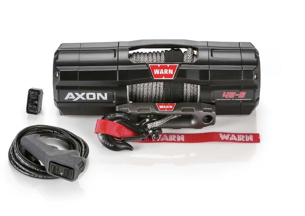 Warn 101140 AXON 45-S Powersport ATV-UTV Winch - 4,500 lbs. Pull Rating, 50 ft. Line - Recon Recovery