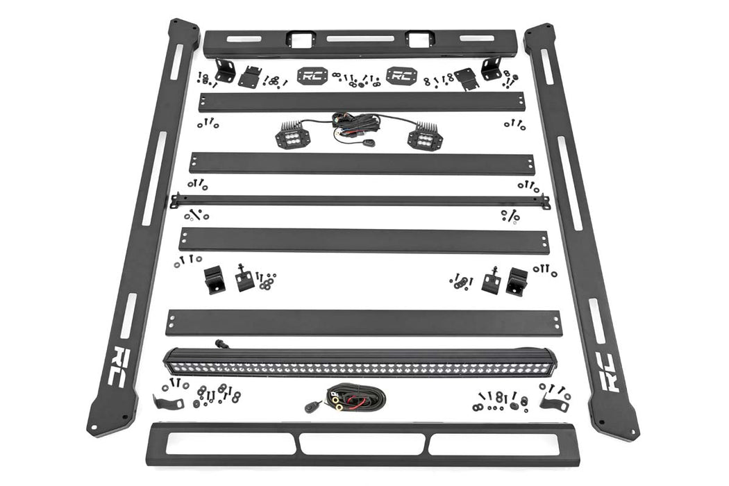 Rough Country Bolt On Roof Rack for 2018-2024 Jeep Wrangler JL & 4xe (2dr/4dr) - Recon Recovery