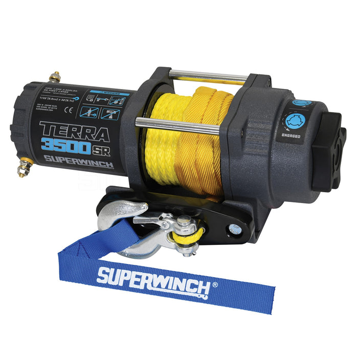 Superwinch 1135270 ATV-UTV Terra 3500SR Winch - 3,500 lbs. Pull Rating, 32 ft. Line