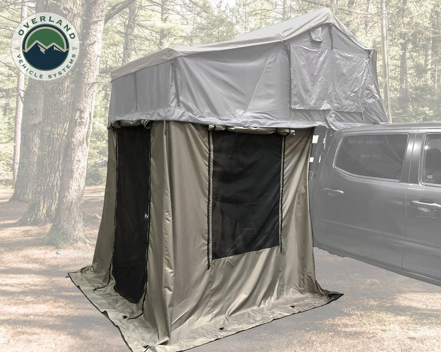 Overland Vehicle Systems 18029836 Nomadic 2 Annex Room - Polyester Fabric, Green and Black - Recon Recovery