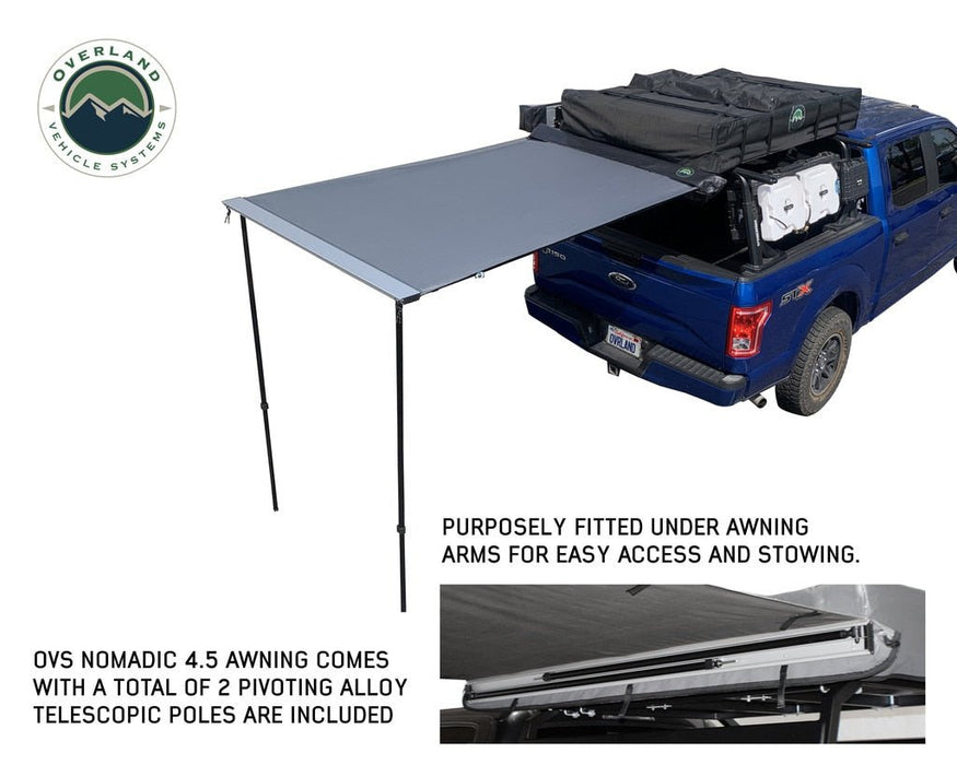 Overland Vehicle Systems 18039909 Gray Awning - Polyester Fabric, Universal - Recon Recovery