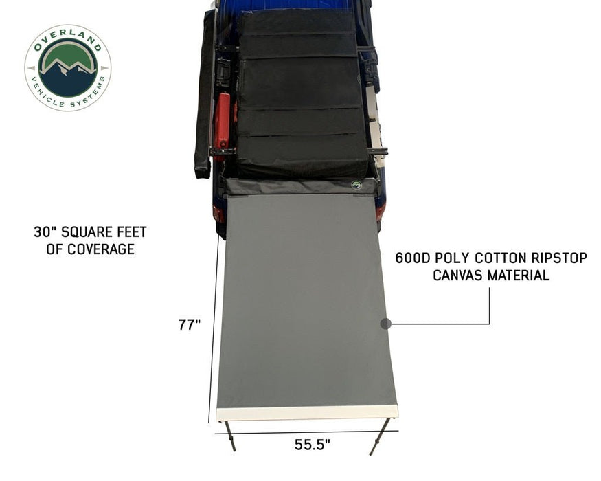 Overland Vehicle Systems 18039909 Gray Awning - Polyester Fabric, Universal - Recon Recovery