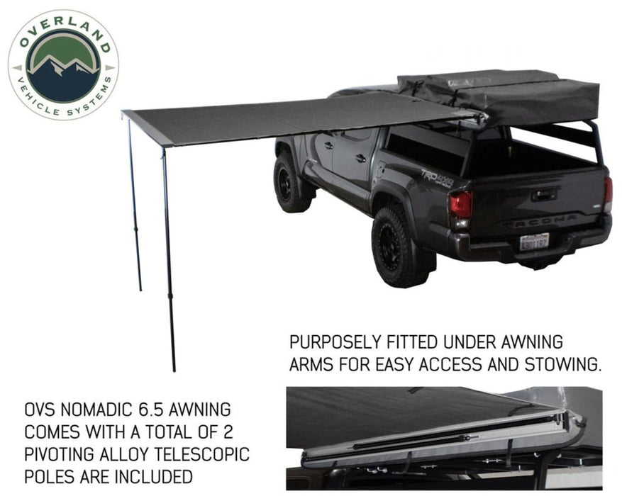 Overland Vehicle Systems 18049909 Gray 6.5 ft. Awning - Polyester Fabric, Universal - Recon Recovery