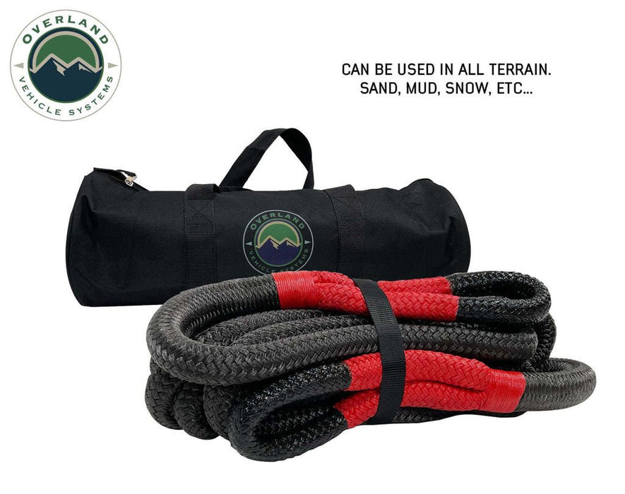 Overlander Rope Bracket OVS Brute Kinetic Recovery Rope with Storage Bag + LIFE TIME WARRANTY ...
