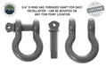 Overland Vehicle Systems 19019903 D-Ring - 4.75 Ton Load Rating, Gray, Sold Individually - Recon Recovery