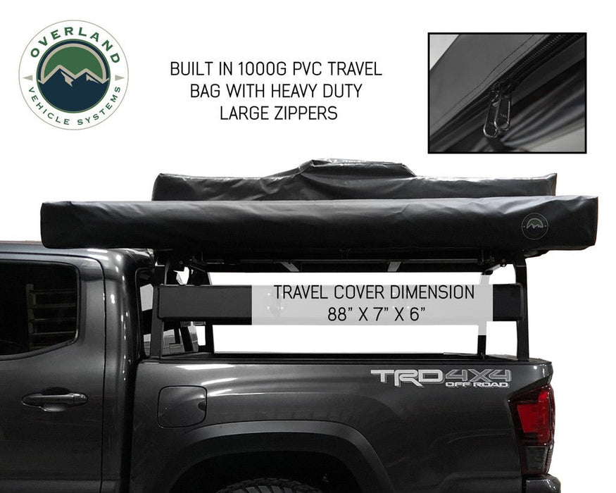 Overland Vehicle Systems 19529907 Batwing Gray Nomadic 270 Awning 88" - Passenger Side - Recon Recovery