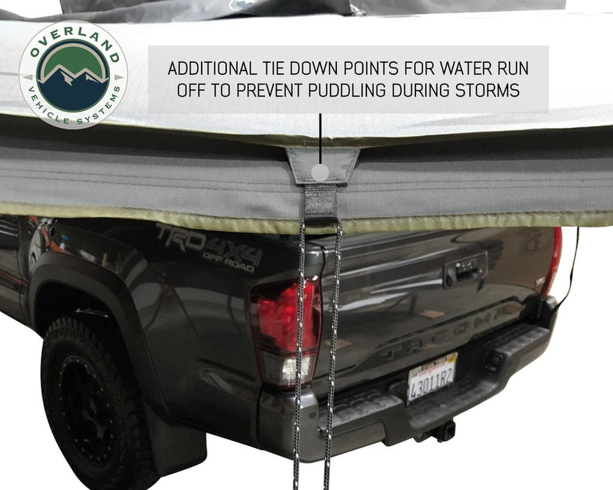 Overland Vehicle Systems 19519907 Batwing Gray Nomadic 270 Awning 88" - Driver's Side - Recon Recovery