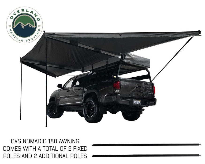 Overland Vehicle Systems 19609907 Gray Nomadic 180 Awning - 88" Universal - Recon Recovery
