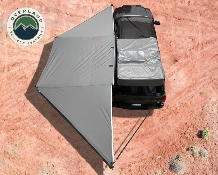 Overland Vehicle Systems 19619907 Gray Nomadic 180 Awning + Zip in Walls - Recon Recovery