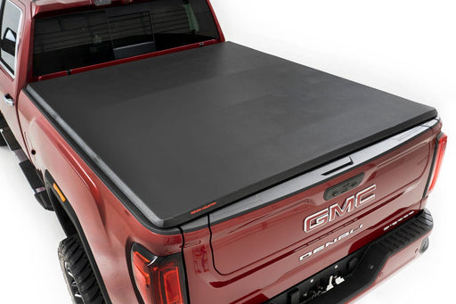 Rough Country 41120690 Tri Fold Soft Tonneau Cover for 2020-2024 Chevy GMC 2500HD 3500HD (6'7" Bed) - Recon Recovery