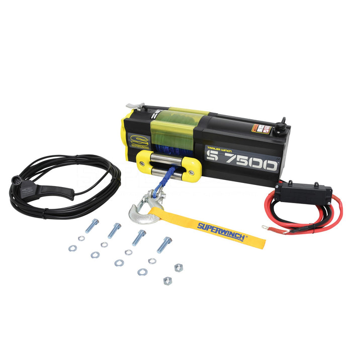 Superwinch 1475201 Utility S7500SR Winch - 7,500 lbs. Pull Rating, 55 ft. Line