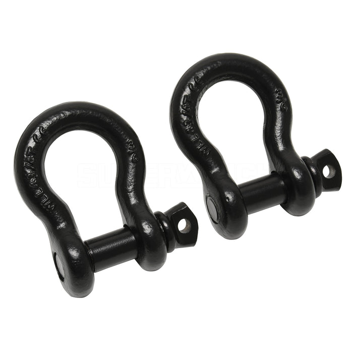 Superwinch 2538 D-Ring - 5 Ton Load Rating 3/4", Black, Sold as Pair