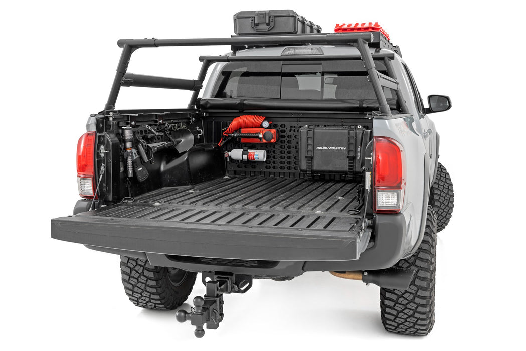 Rough Country Aluminum Overland Bed Rack for 2005-2024 Toyota Tacoma - Recon Recovery