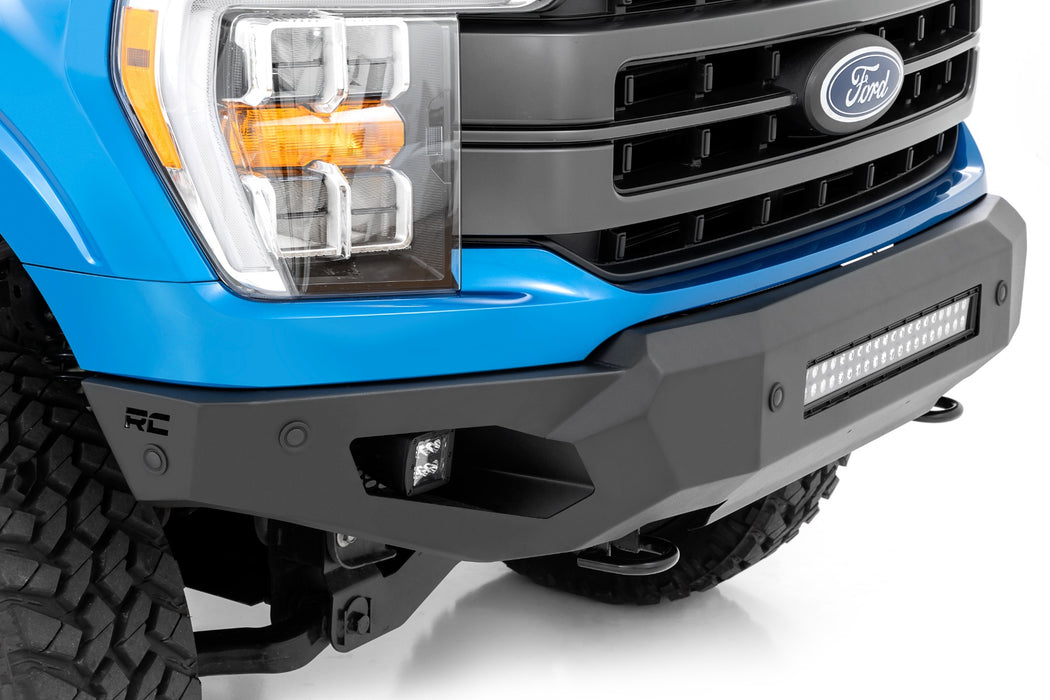 Rough Country 10809A High Clearance LED Front Bumper for 2021-2024 Ford F150