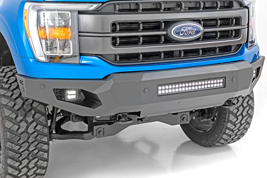 Rough Country 10809A High Clearance LED Front Bumper for 2021-2024 Ford F150